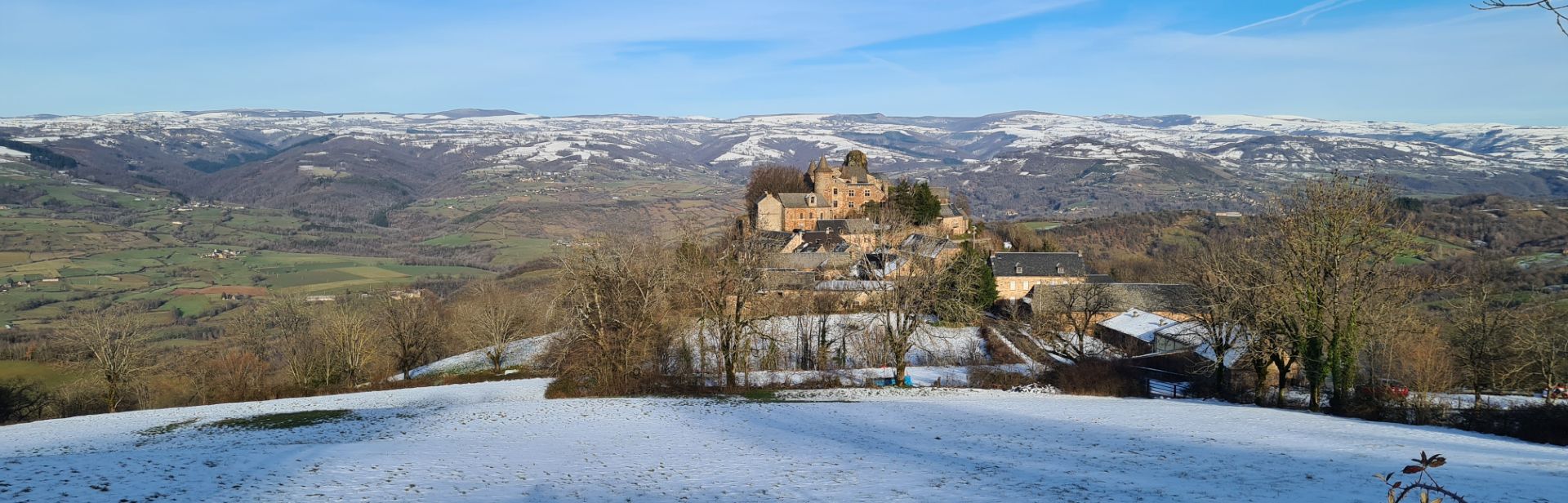 Roquelaure enneigé panorama